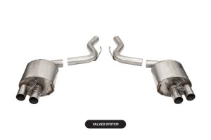 Ford Mustang Performance Exhaust - Rear - CORSA Performance - Axle-Back Variable Sound Dual Rear Exit - `15-`20